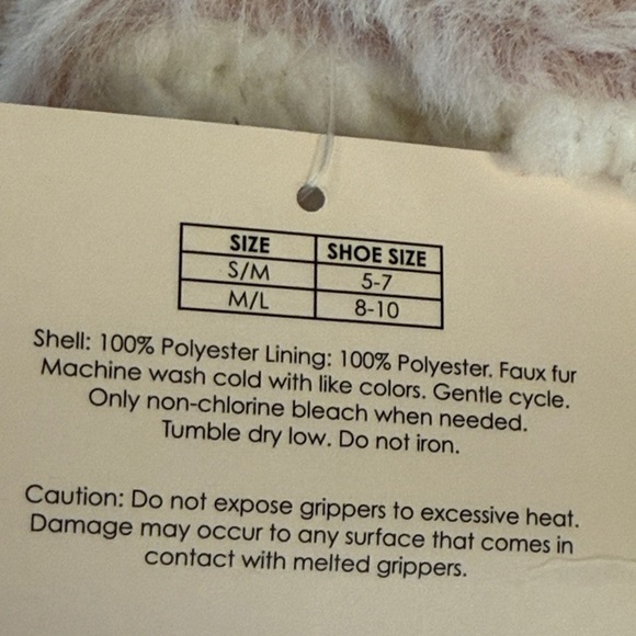 Lot of 3 Target Small / Medium Women's Pink Fuzzy Slipper Socks Grippy Bottoms - Picture 5 of 6